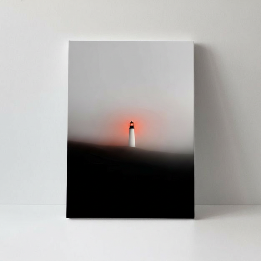 Lighthouse Glow Canvas Wall Art