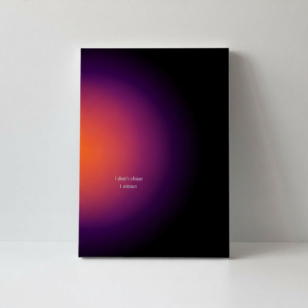 I Don't Chase I Attract - Motivational Canvas Frame